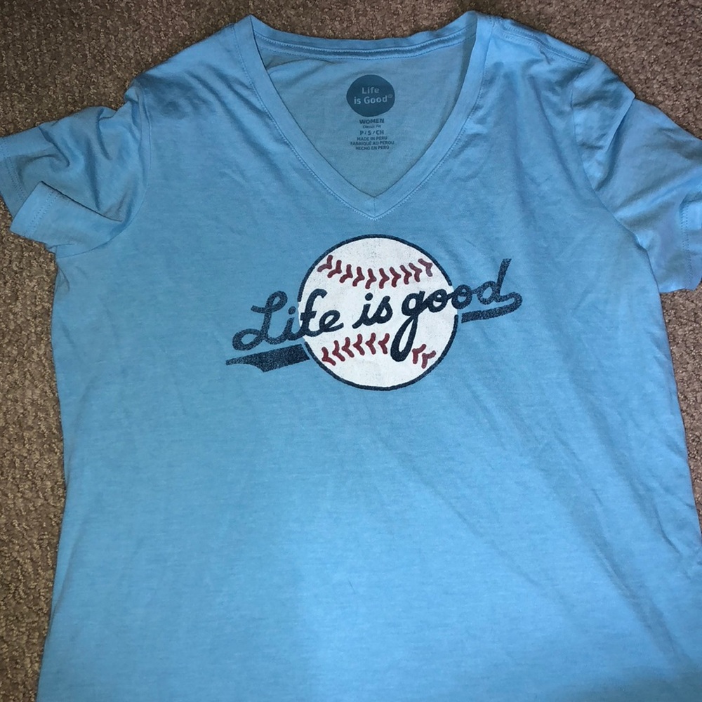 life is good baseball shirt
